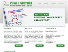 Tablet Screenshot of powersupport.com.sa